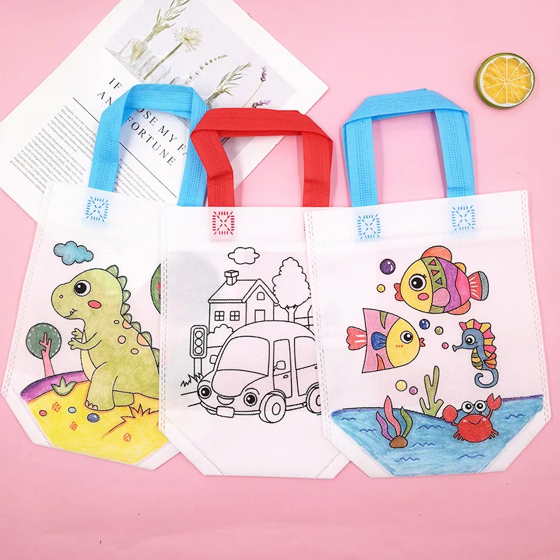 Art Craft Zebra - 24 個のかわいい漫画の塗り絵バッグ 再利用可能なカーニバル用 誕生日パーティー DIY アートクラフトや記念品用品