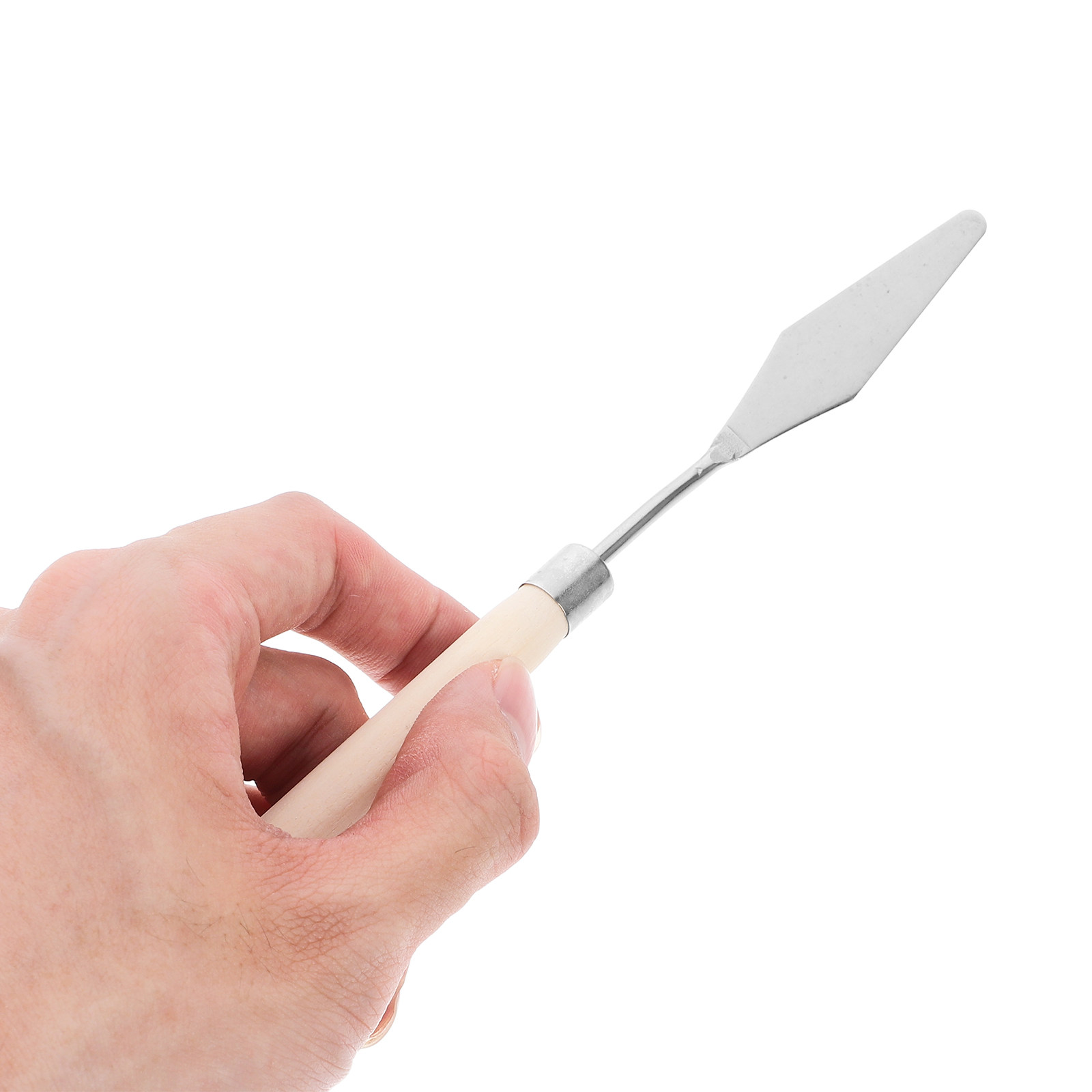 Painting Knife Palette - 7個入り油絵スクレーパーセット、ステンレス製パレットナイフ（木製ハンドル付き）、カラーミキシングツール、アーティスト用スパチュラ、絵画用