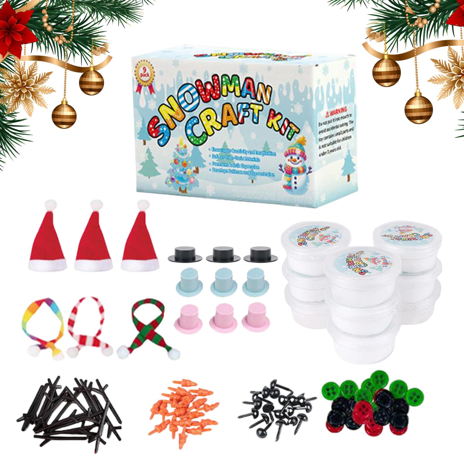 Art Craft For Kindergarten - 雪だるまを作るキット 雪なし 室内 クリスマス クラフト アクティビティ