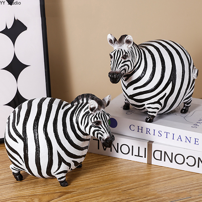 Art Craft Zebra - 北欧クリエイティブ樹脂ゼブラ装飾品アート動物彫刻装飾品ホームリビングルームダイニングテーブル装飾工芸品オフィス