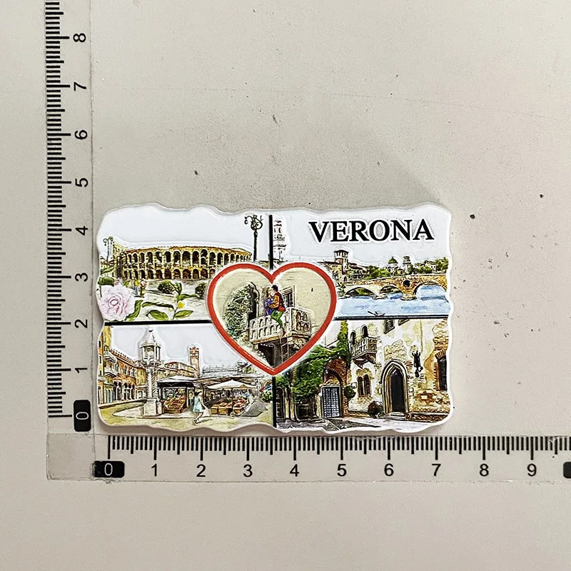 Art Craft Magnet - ヴェローナ アリーナの建築風景、イタリアのお土産、家の装飾、3D 冷蔵庫用マグネット、美術工芸品のギフトのコレクション