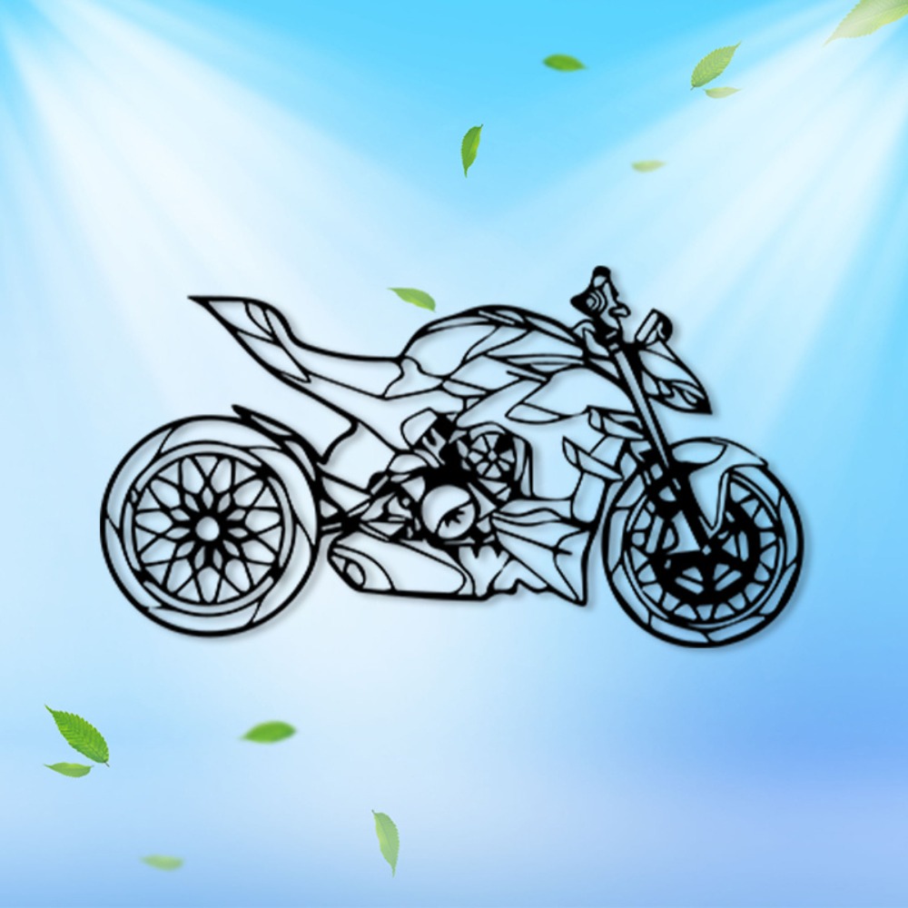 Art Craft Website - ブランドメタルバイク壁掛けアート彫刻壁画ガレージ装飾パウダーコーティング鉄工芸品リビングルームギフト