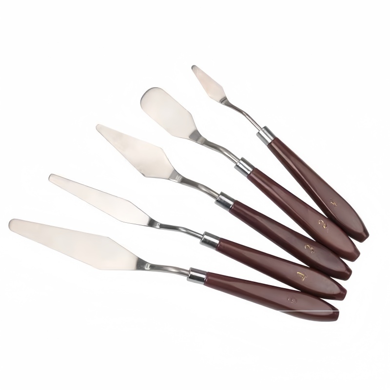 Painting Knife Palette - 画材 グワッシュ絵の具 パレットナイフ スクレーパー アクリル油絵用スパチュラ スムージングピック