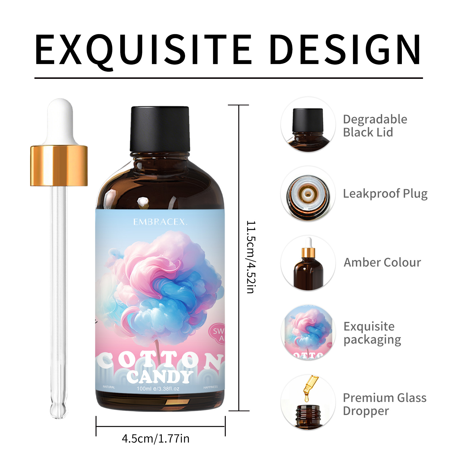 100ml 綿菓子エッセンシャルオイルディフューザーキャンド - Art Craft Things のレビューと価格