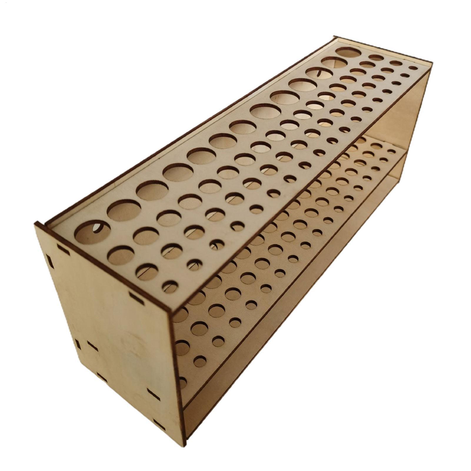 67スロットプレミアム木製ブラシホルダー - 耐久性のあるア - Art Craft Organizer のレビューと価格