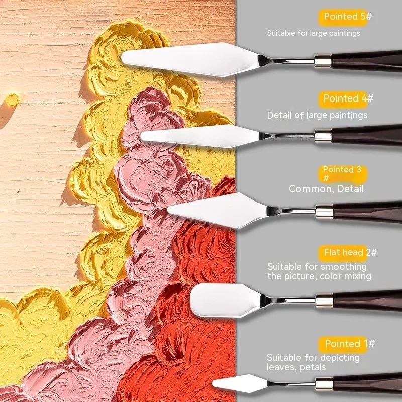 油絵パレット,水彩ガッシュ,ペイント,クラフト,柔軟なブレー - Painting Knife Palette のレビューと価格