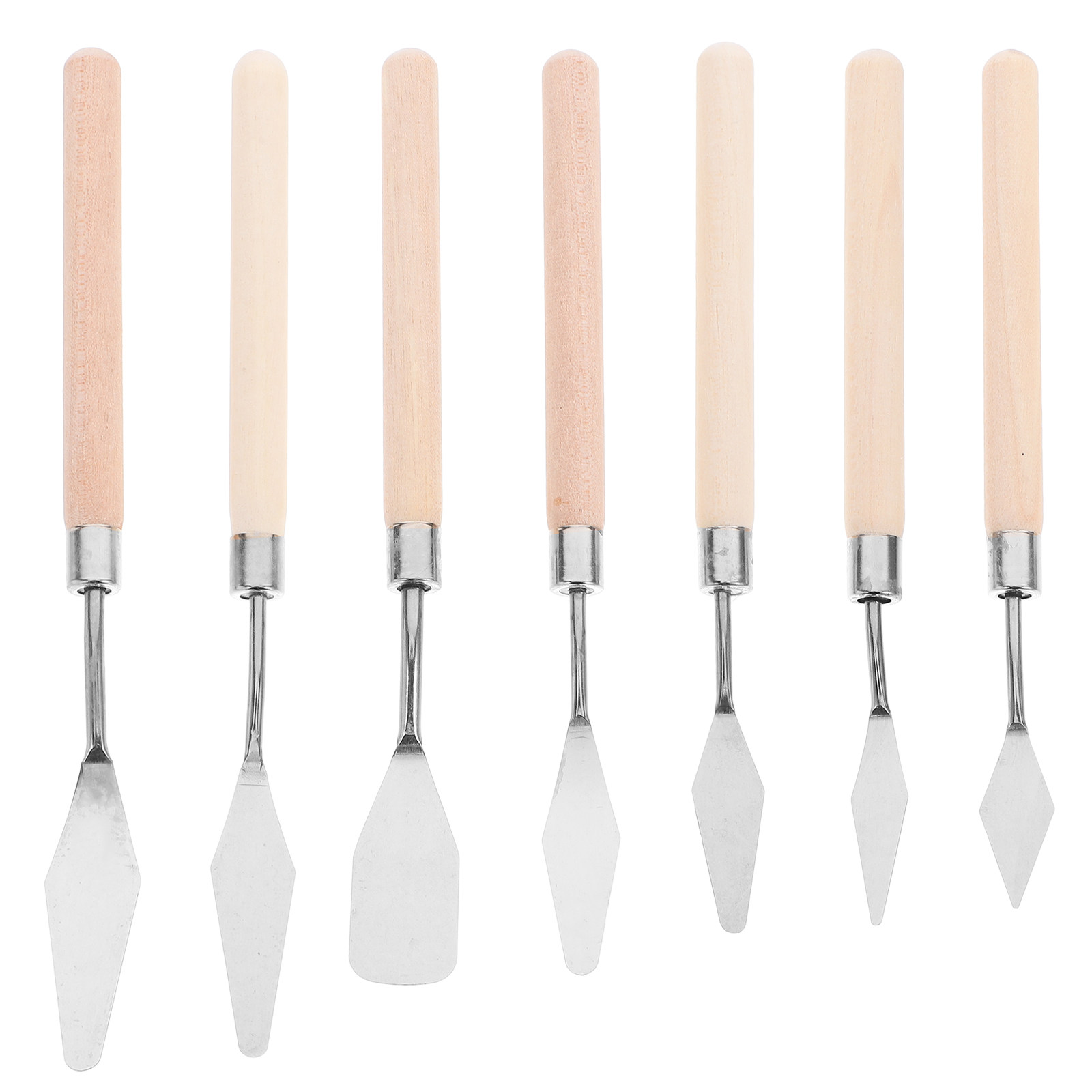 7個入り油絵スクレーパーセット、ステンレス製パレットナイフ（ - Painting Knife Palette のレビューと価格