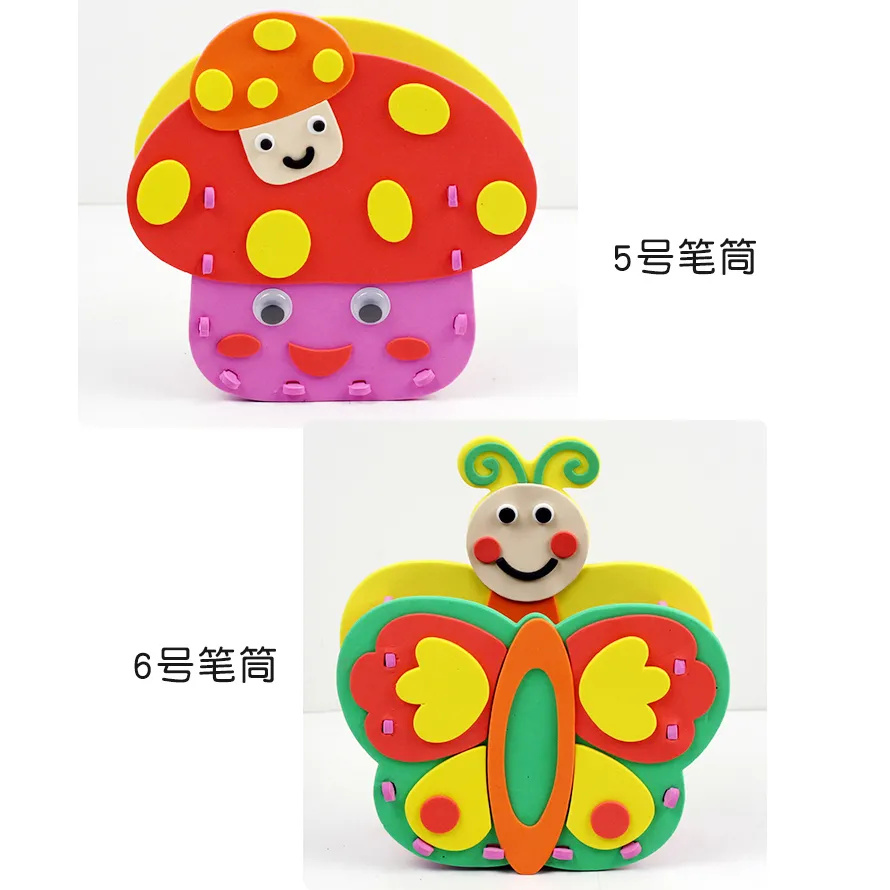子供のための漫画のペンコンテナ,工芸品キット,手作りのEVA - Art Craft For Kindergarten のレビューと価格