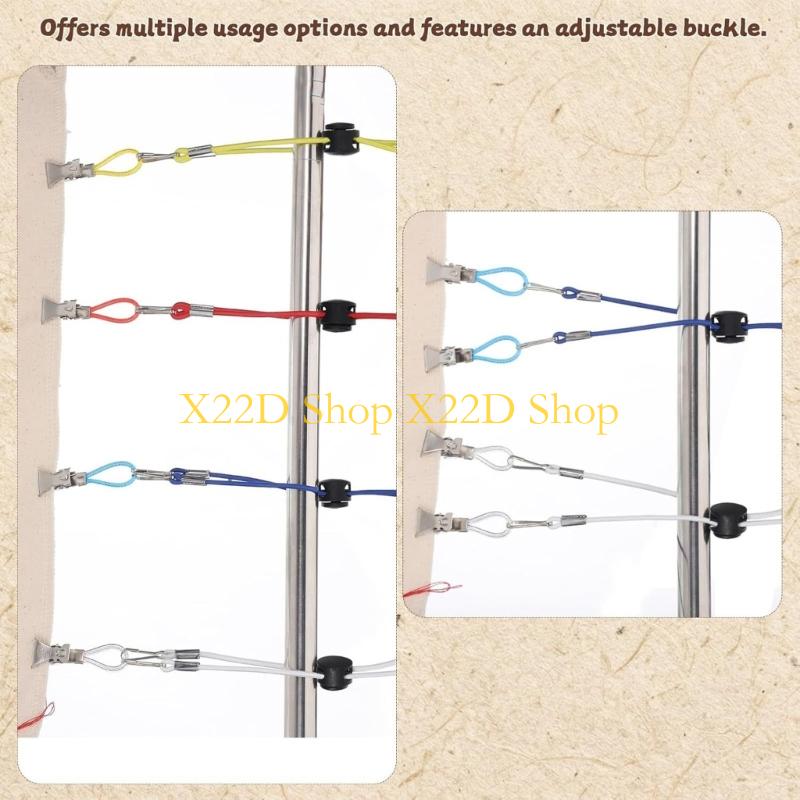 X22D 24個の鉄クリップとナイロンロープのパック、各種金 - Art Craft Description のレビューと価格