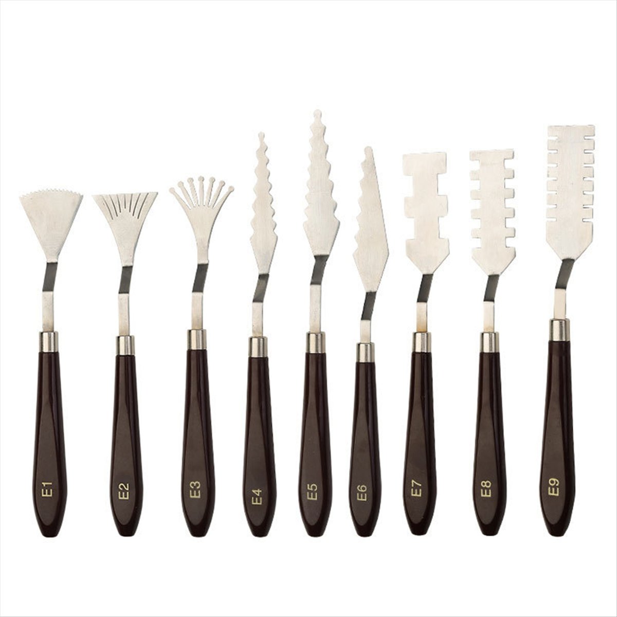 AT13 9個入り プロ仕様 ステンレス製 パレットスクレー - Painting Knife Palette のレビューと価格