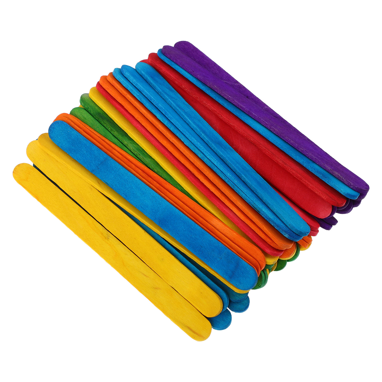 500本入り 鮮やかな色の木製クラフトスティック 114x1 - Art Craft Stick のレビューと価格