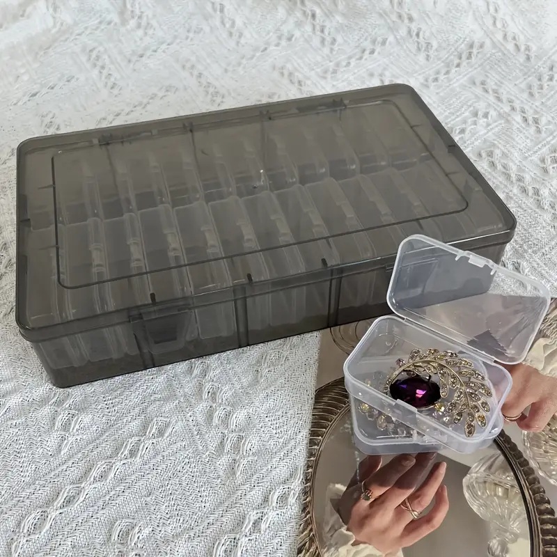 透明なプラスチッククラフト収納ボックス、ポータブル多機能収納 - Art Craft Organizer のレビューと価格