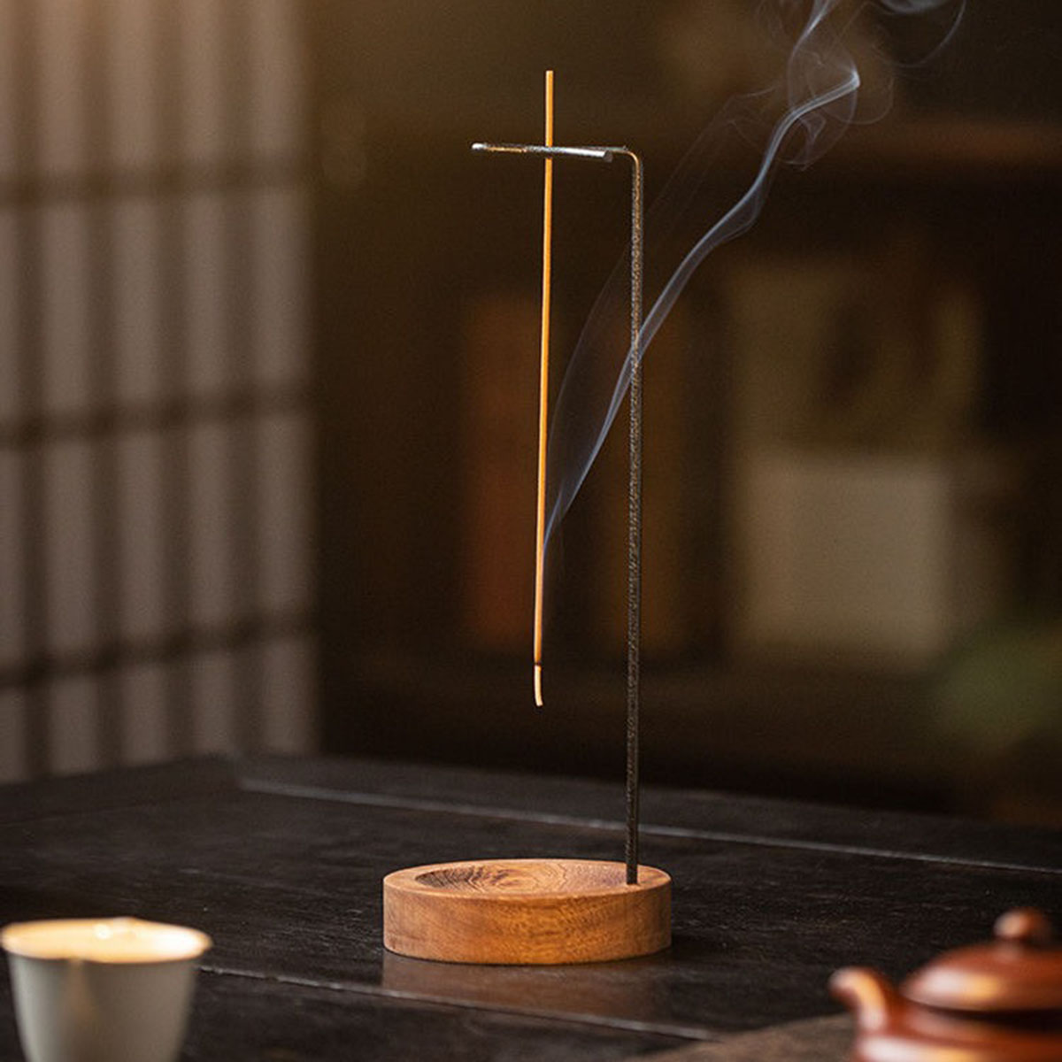 クリエイティブな逆さ香炉、線香立て、木製丸型香炉、寝室、家の - Art Craft Stick のレビューと価格