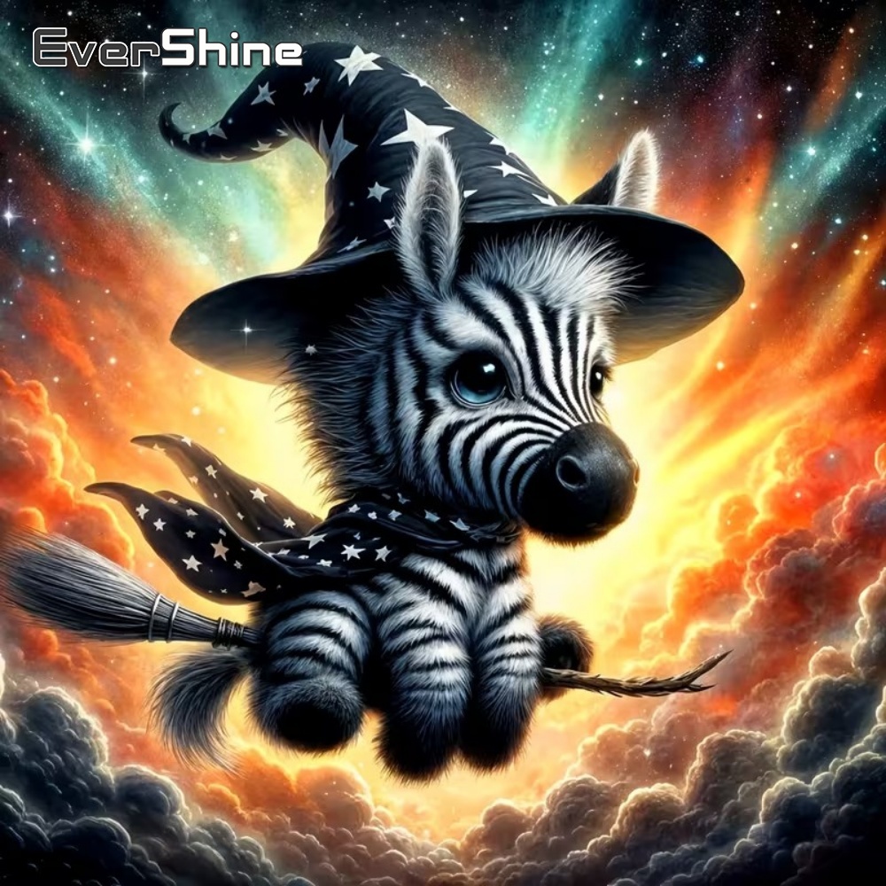 EverShine 5D DIY ダイヤモンド刺繍ゼブラ動物 - Art Craft Zebra のレビューと価格