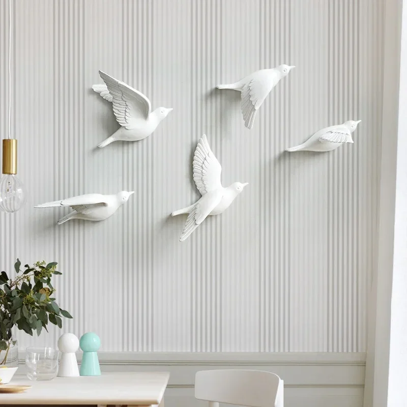 3D鳥の壁掛け,ヨーロッパの装飾アート,家の装飾,リビングル - Art Craft Background のレビューと価格