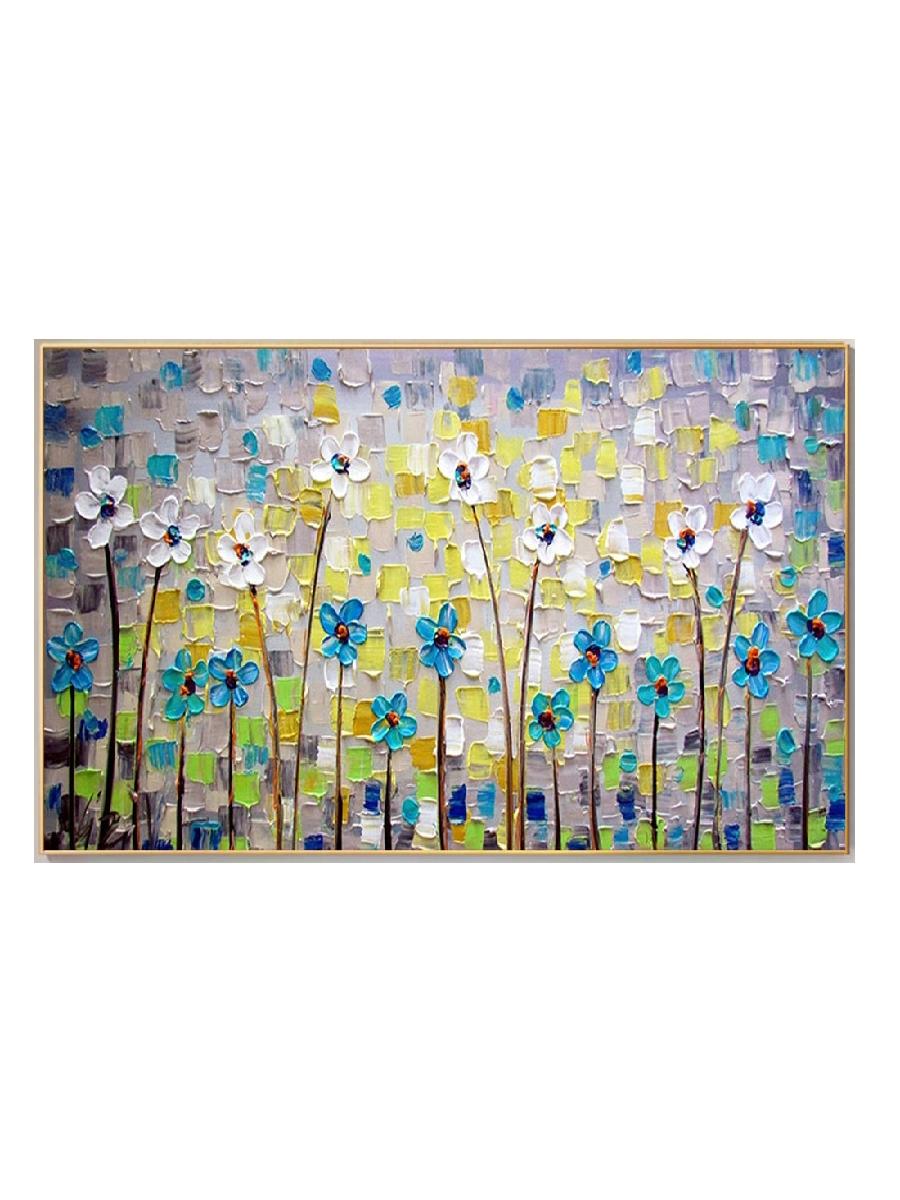 モダンな桜キャンバスアートテクスチャパレットナイフ花の絵画リ - Painting Knife Palette のレビューと価格