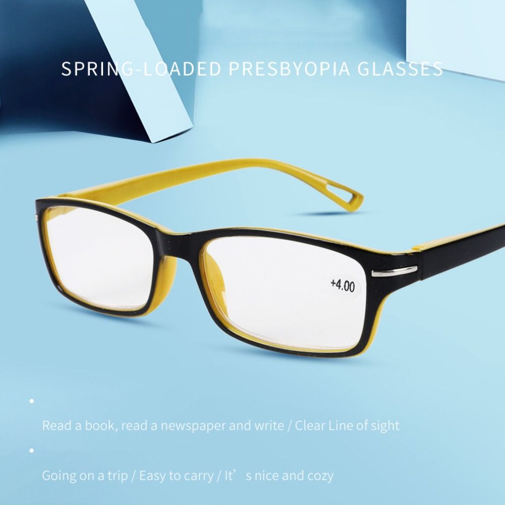 レトロなプラスチック製老眼鏡,長方形の老眼,装飾的な無地のガ - Art Craft Glasses のレビューと価格