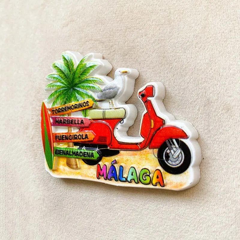 マラガ、スペイン 旅行のお土産 ホームデコレーションアイテム - Art Craft Magnet のレビューと価格