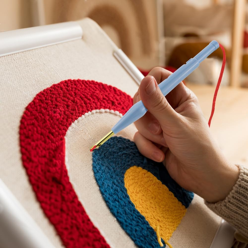 14 個パンチ針セット調整可能な刺繍パンチ針ペンツールさまざ - Punch Needle Kit のレビューと価格