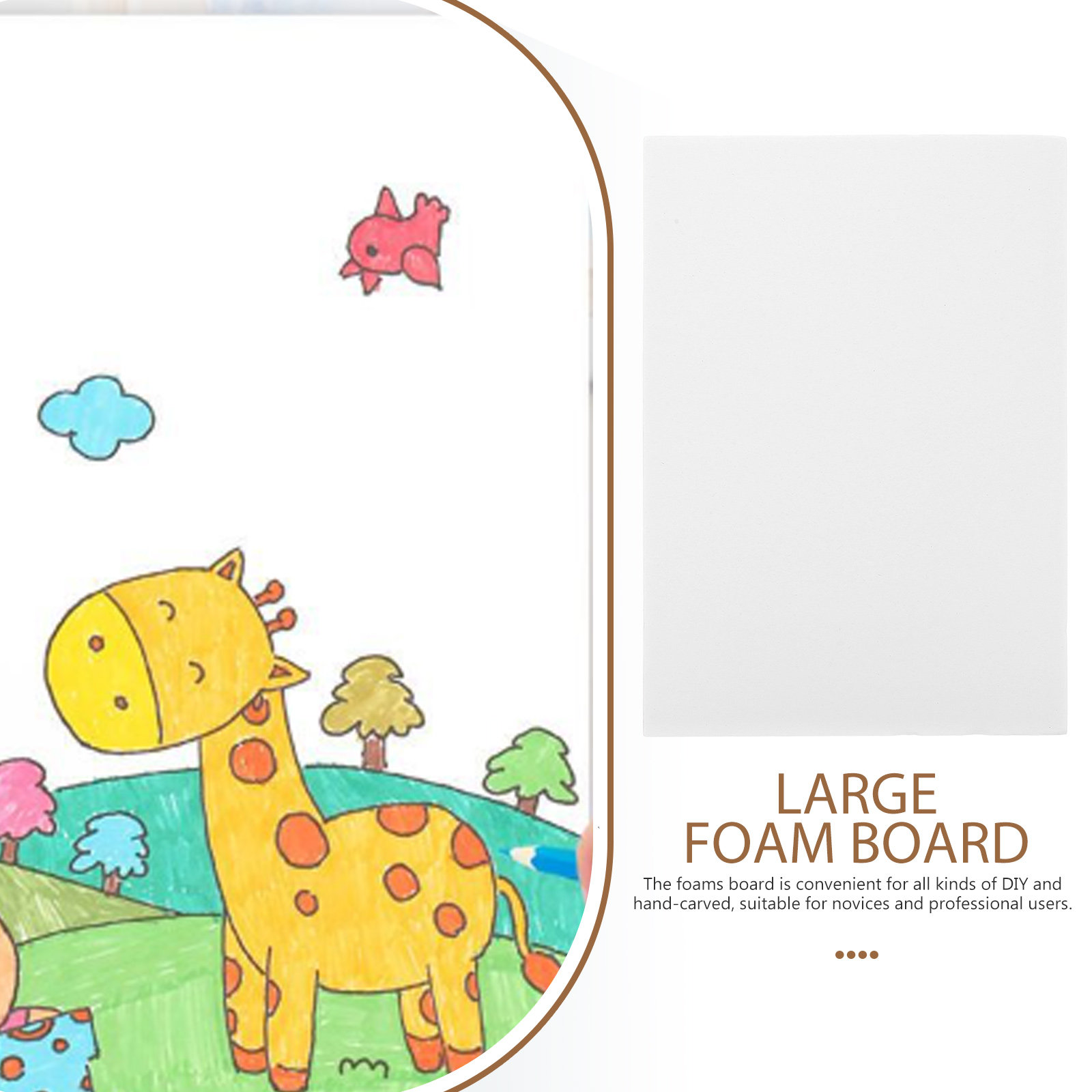 10 個の空白のフォームボードシート厚い白いフォームボード  - Art Craft Background のレビューと価格