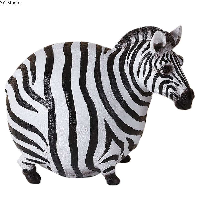 北欧クリエイティブ樹脂ゼブラ装飾品アート動物彫刻装飾品ホーム - Art Craft Zebra のレビューと価格