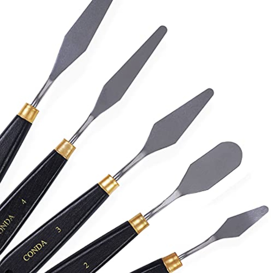 パレットナイフ絵画用ステンレス鋼製スパチュラパレットナイフ油 - Painting Knife Palette のレビューと価格