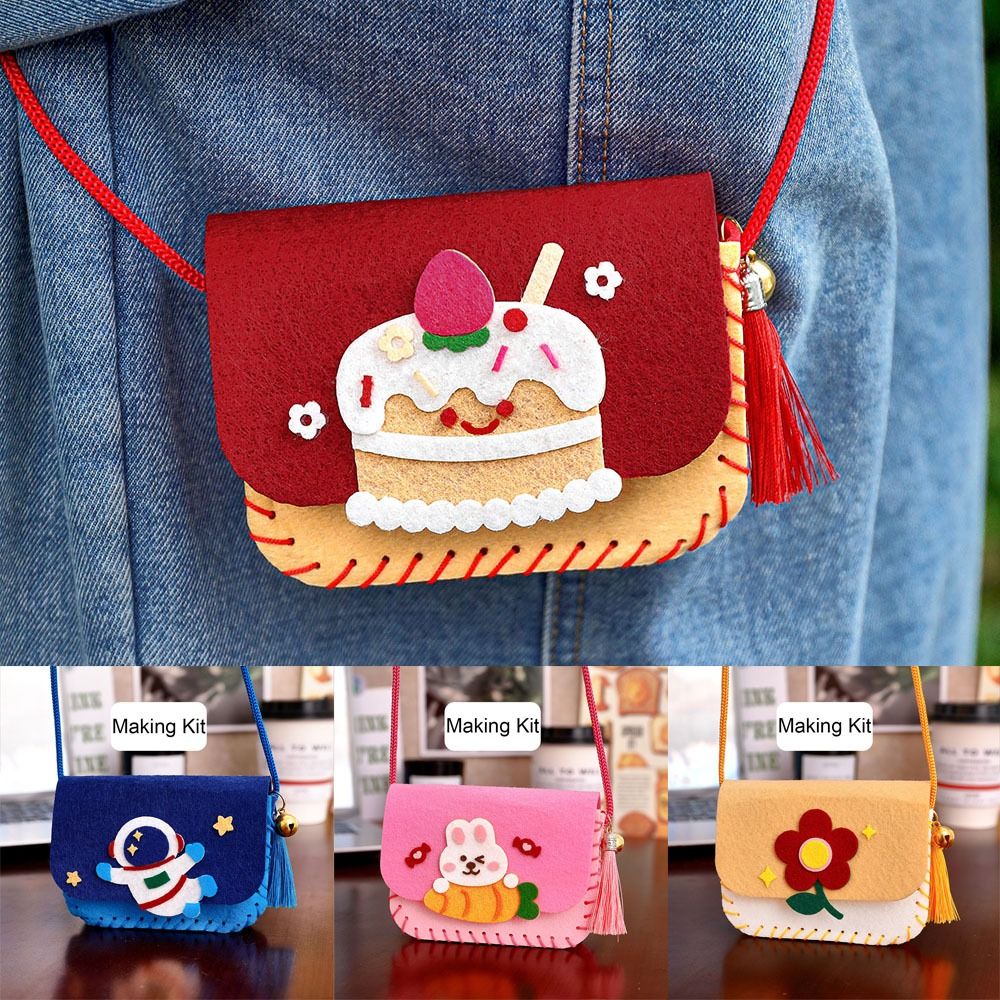 かわいいフェルトバッグ製作キット漫画工芸アート手作りバッグ縫 - Art Craft For Kindergarten のレビューと価格