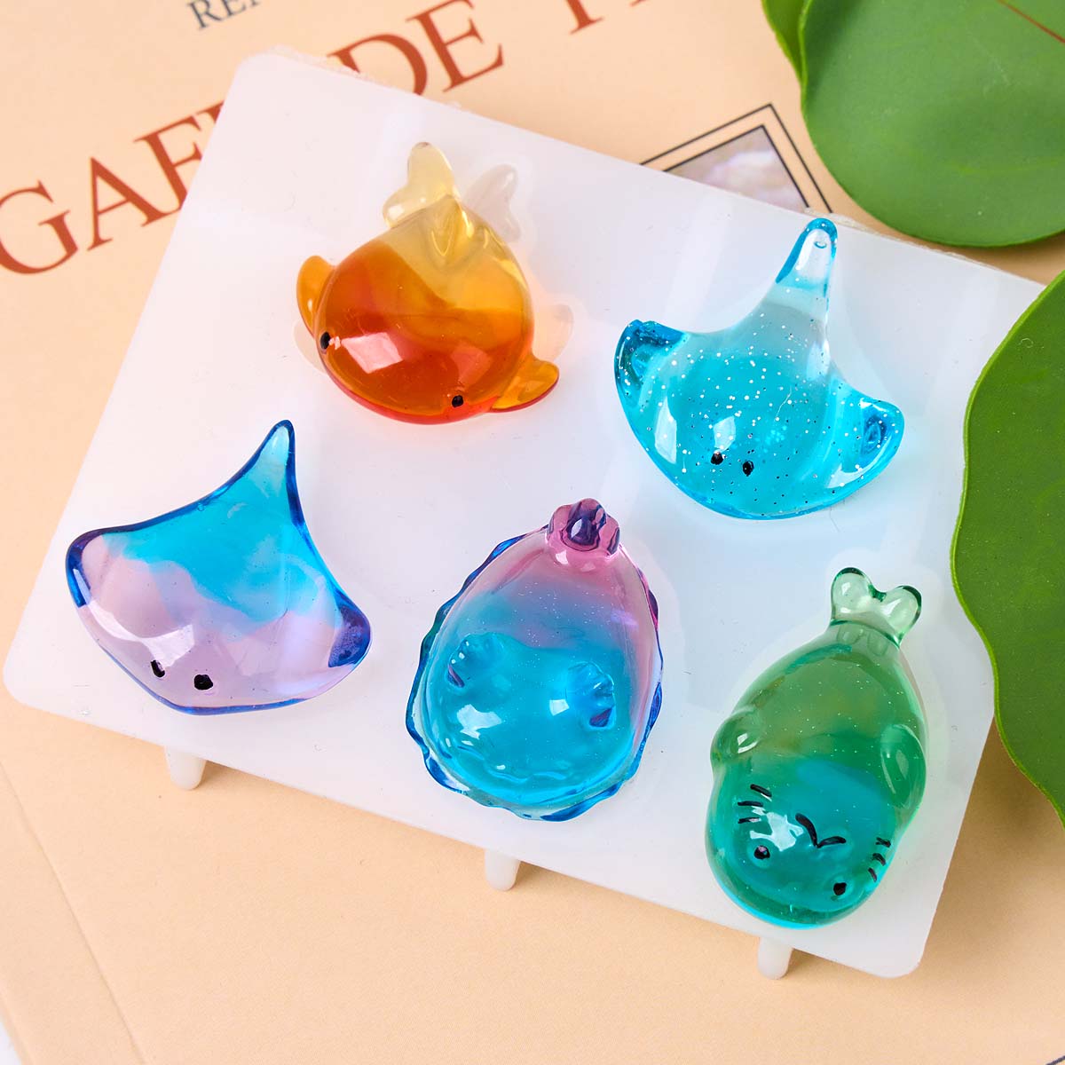 3Dヒーリング可愛いマンタ鯨シリコンモールドDIYキーホルダ - Art Craft Things のレビューと価格