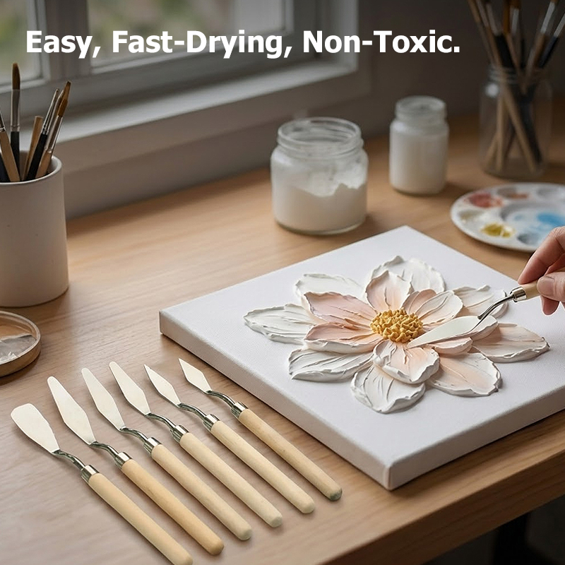 レリーフペインティングモデリングペーストセット、ステンレス製 - Painting Knife Palette のレビューと価格
