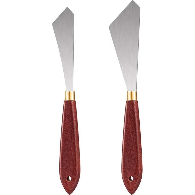 2 個のペイントナイフセットペイントミキシングスクレーパース - Painting Knife Palette のレビューと価格