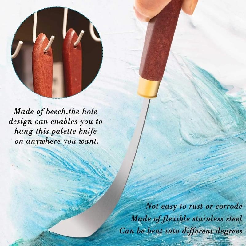 2 個のペイントナイフセットペイントミキシングスクレーパース - Painting Knife Palette のレビューと価格