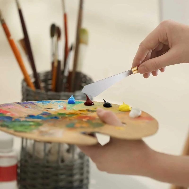 2 個のペイントナイフセットペイントミキシングスクレーパース - Painting Knife Palette のレビューと価格