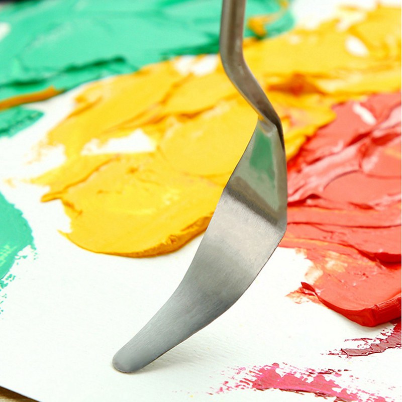 5個パレットナイフ絵画ステンレス鋼スクレーパーへら描画ツール - Painting Knife Palette のレビューと価格