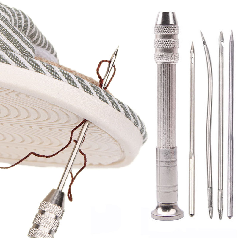 革縫製千枚通しセット交換可能な多機能靴修理ツールキットパンチ - Punch Needle Kit のレビューと価格