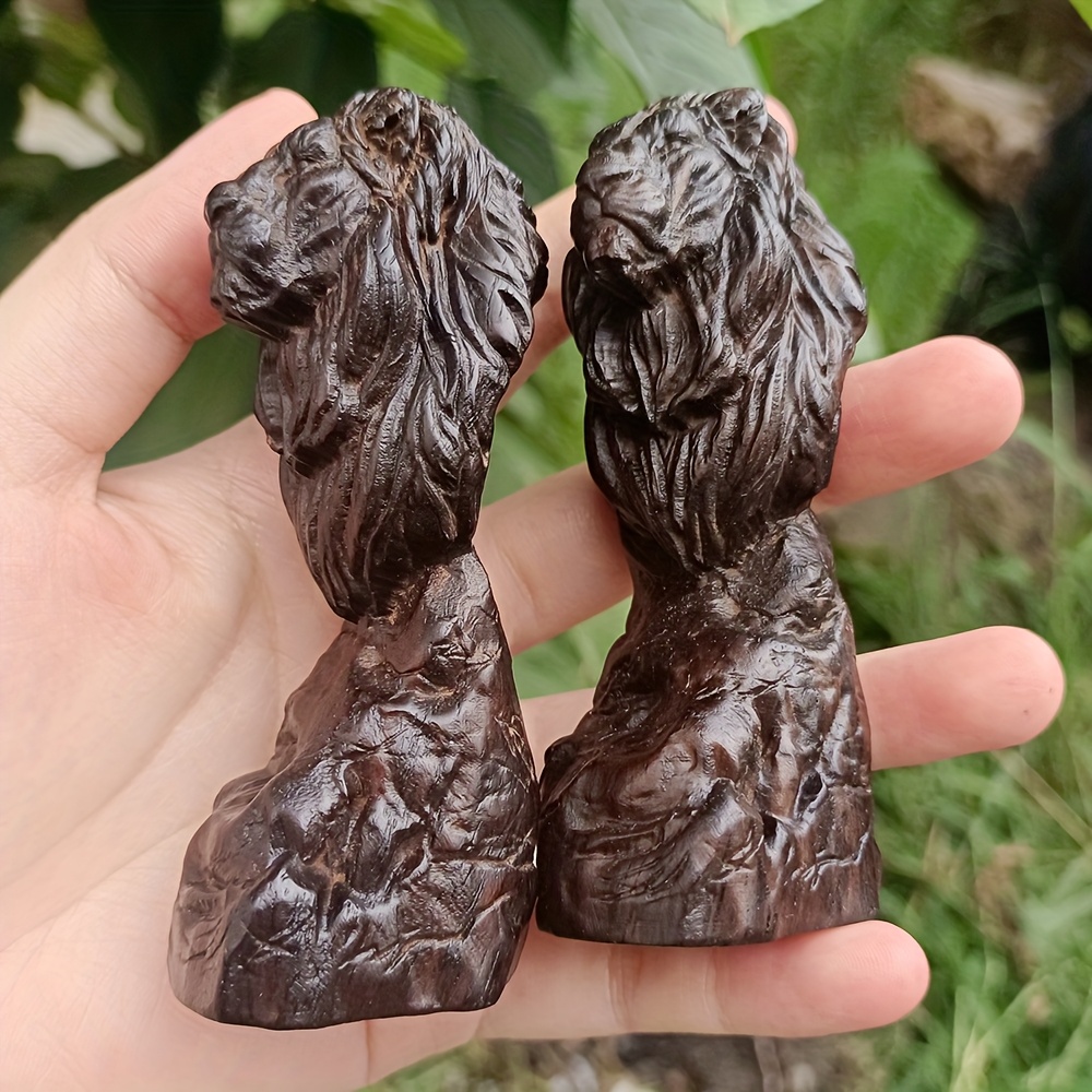 1個入り 3.7インチ 手彫り木製ライオンヘッドクラフトオー - Art Craft Lion のレビューと価格