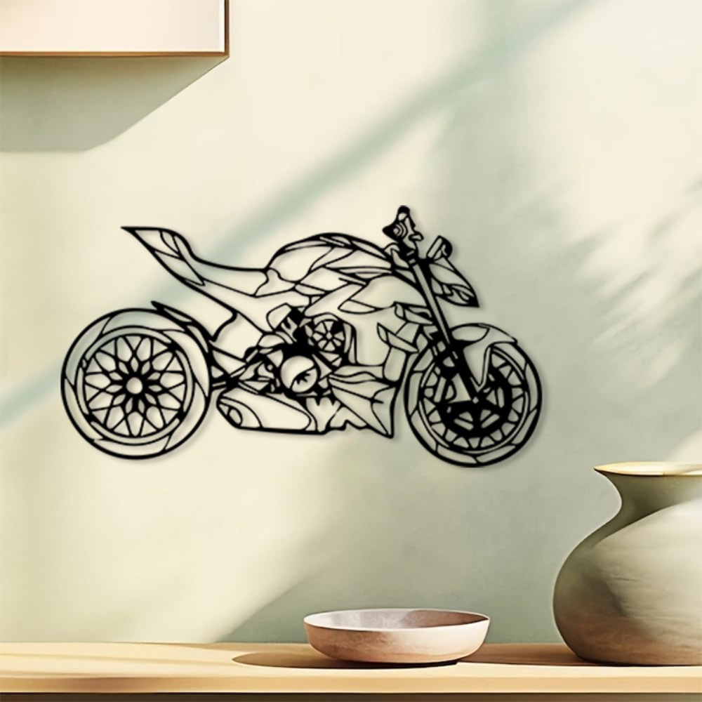 ブランドメタルバイク壁掛けアート彫刻壁画ガレージ装飾パウダー - Art Craft Website のレビューと価格
