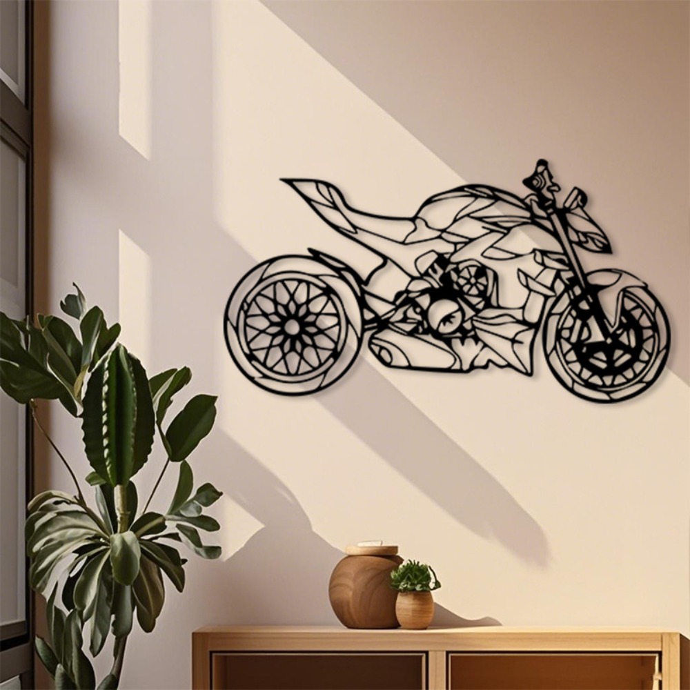 ブランドメタルバイク壁掛けアート彫刻壁画ガレージ装飾パウダー - Art Craft Website のレビューと価格