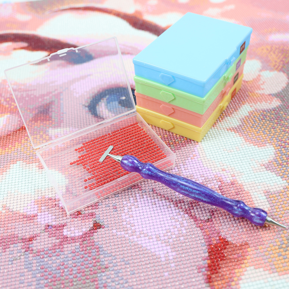 12個のダイヤモンドペインティングアートトレイ、収納ラック付 - Art Craft Organizer のレビューと価格