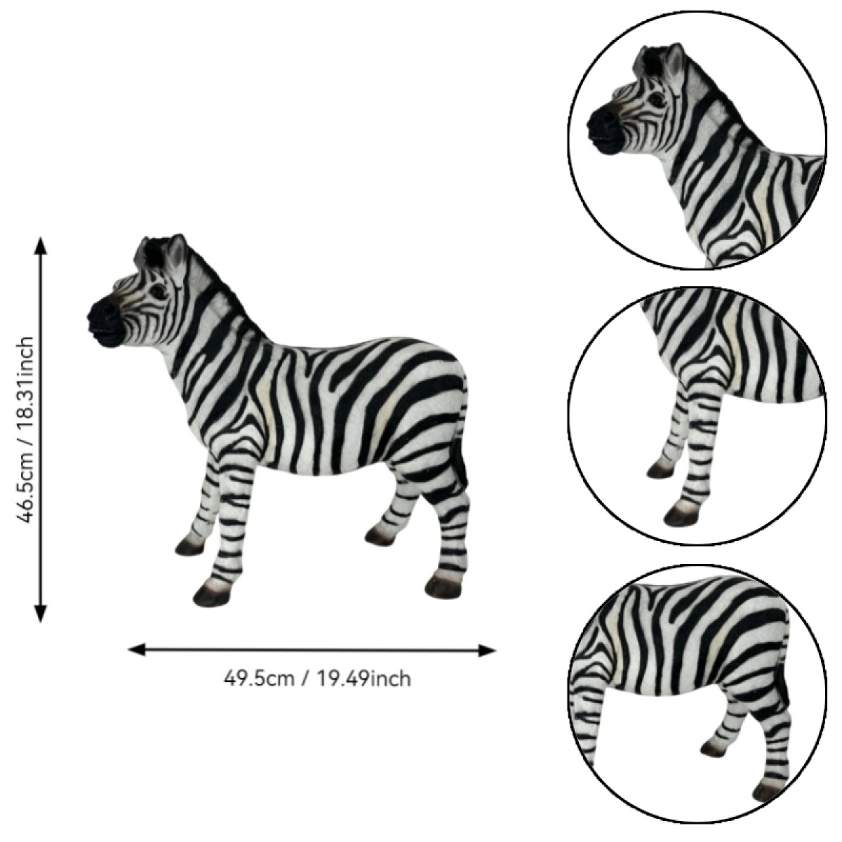 模擬ゼブラガーデン像、樹脂製屋外＆屋内装飾オーナメント、中庭 - Art Craft Zebra のレビューと価格