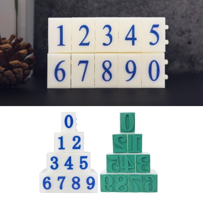 アートクラフトのための10pcsデタッチ可能な数字スタンプの - Art Craft Description のレビューと価格