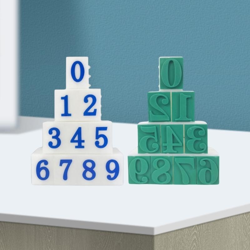 アートクラフトのための10pcsデタッチ可能な数字スタンプの - Art Craft Description のレビューと価格