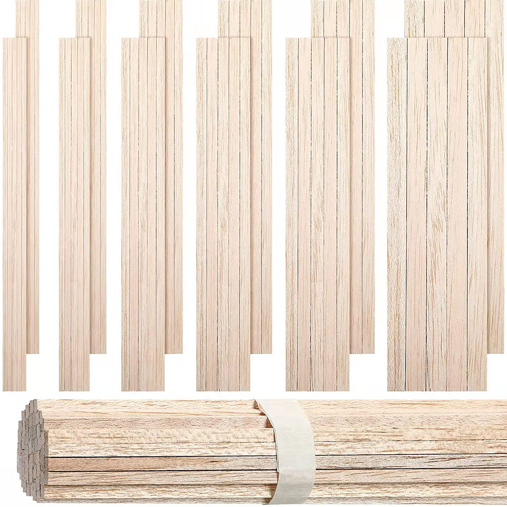 130 個バルサ木材木製ストリップクラフト正方形棍棒モデルお - Art Craft Stick のレビューと価格