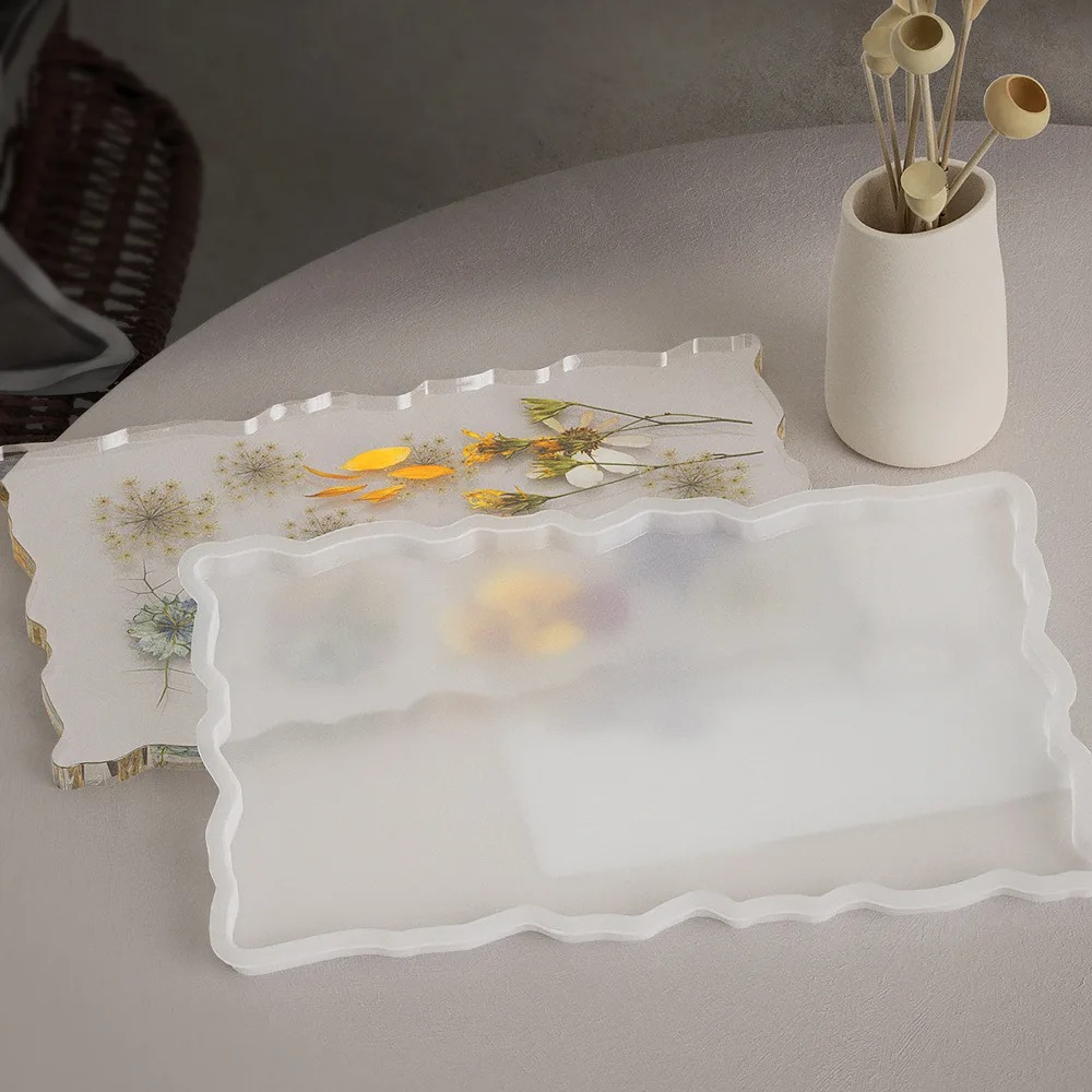 トレイエポキシ樹脂シリコンモールドDIY大型長方形ティープレ - Art Craft Things のレビューと価格