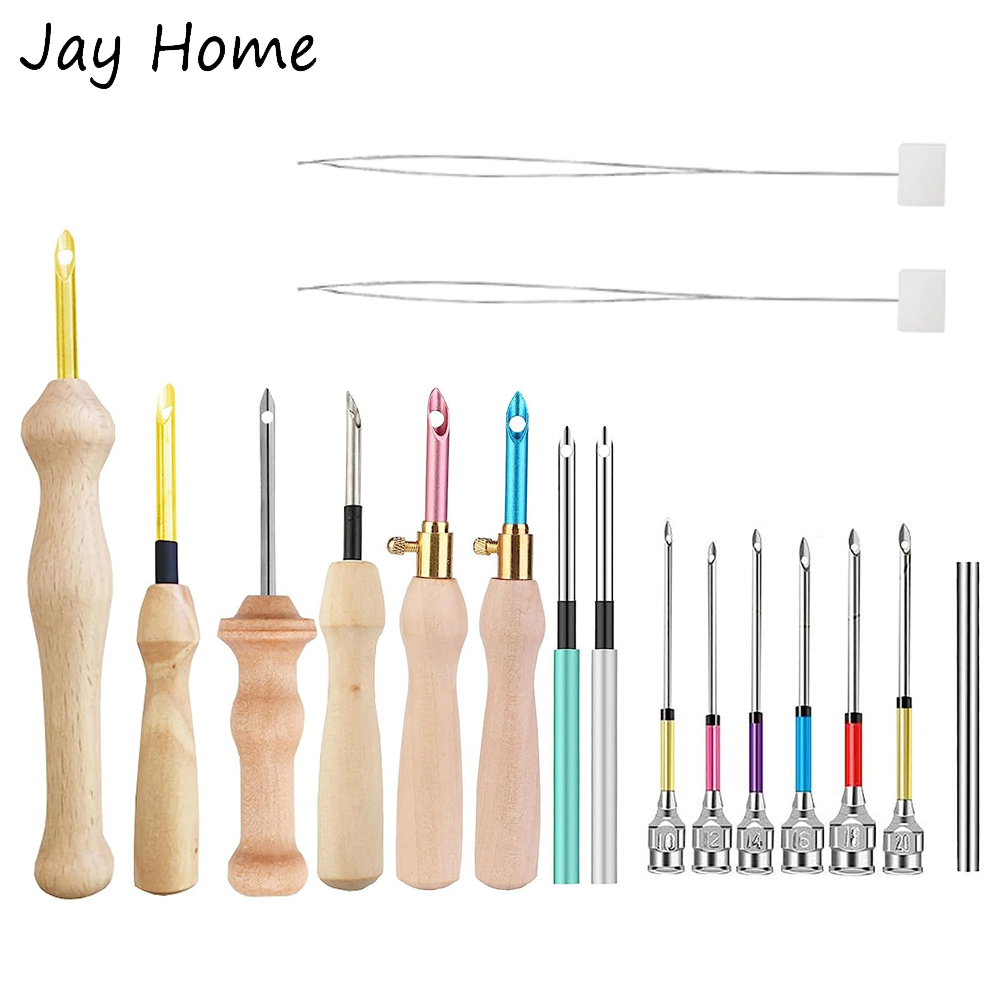 パンチニードルキット 木製刺繍ペン パンチニードルセット D - Punch Needle Kit のレビューと価格
