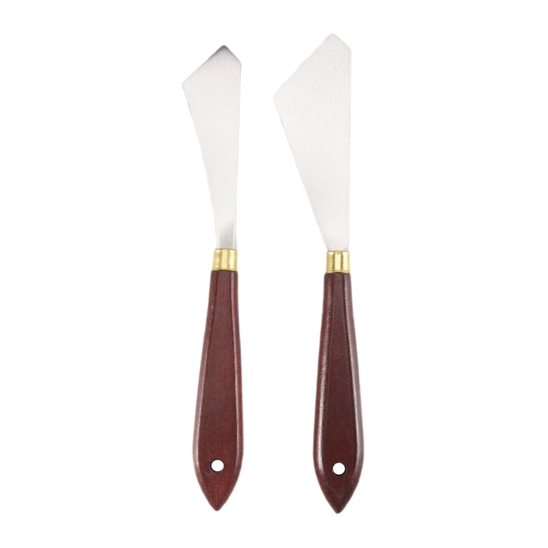 2 個ペイントスクレーパーナイフステンレス鋼ペイントミキシン - Painting Knife Palette のレビューと価格