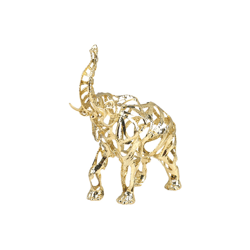 金属工芸品 人工動物彫刻 金色の透かし彫り ライオン 馬 象 - Art Craft Lion のレビューと価格